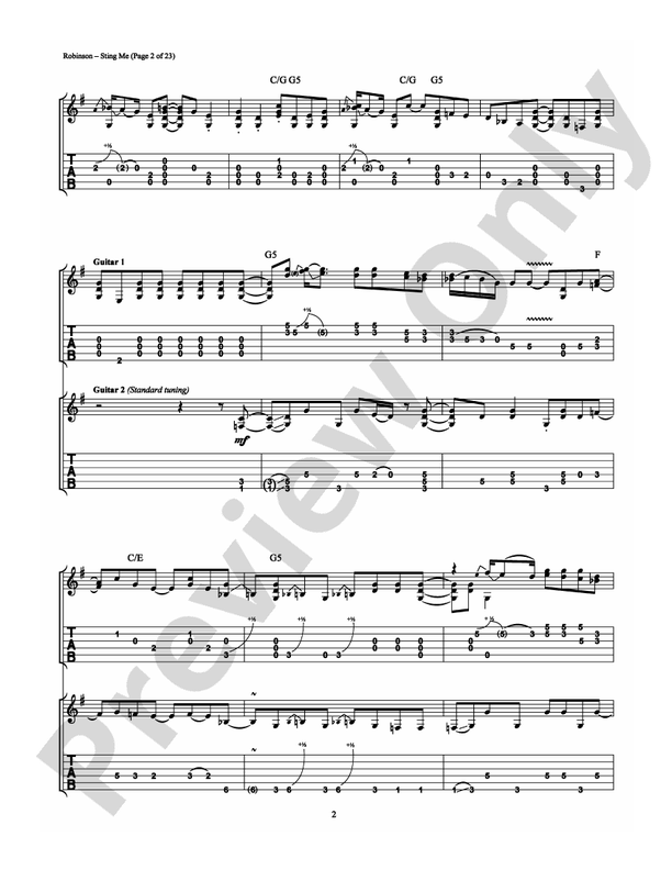 Sting Me - Guitar TAB (Digital Download)
