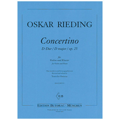 Rieding - Concertino in DMaj Op25 - Violin/Piano Accompaniment Iceland EB021R029-G