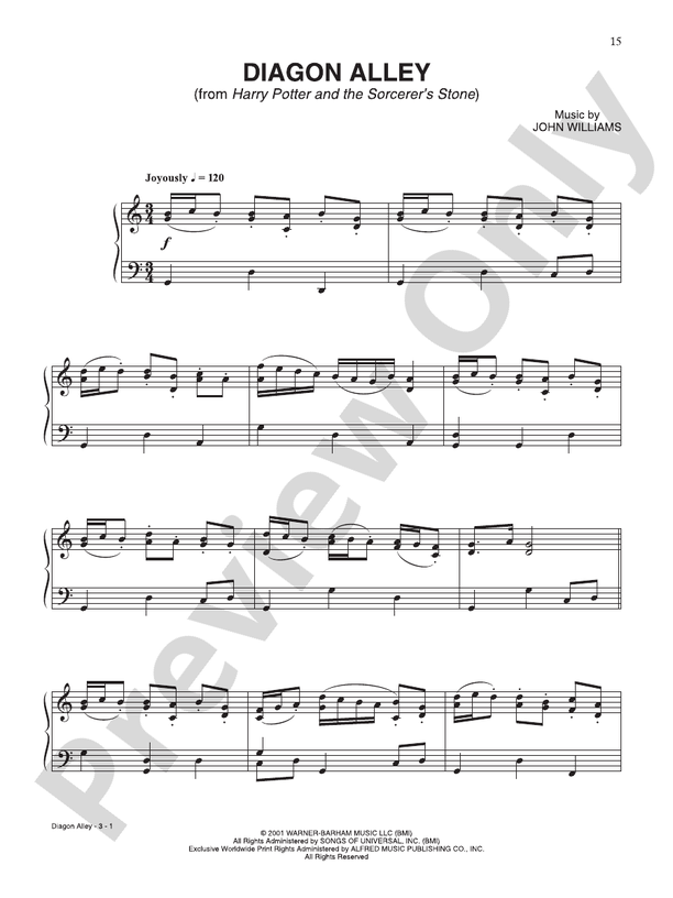 Diagon Alley (from "Harry Potter and the Sorcerer's Stone") - Piano (Digital Download)