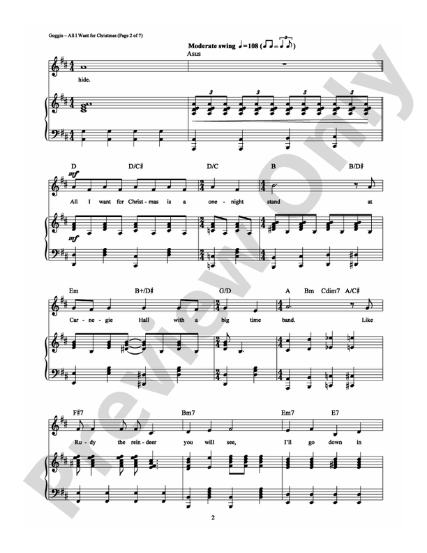 All I Want for Christmas - Dan Goggin - PVG (Digital Download)