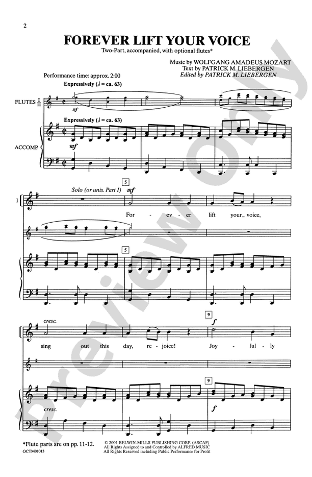 Forever Lift Your Voice – 2-Part Choral Octavo (Digital Download)