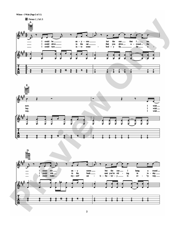 I Wish - Guitar TAB (Digital Download)