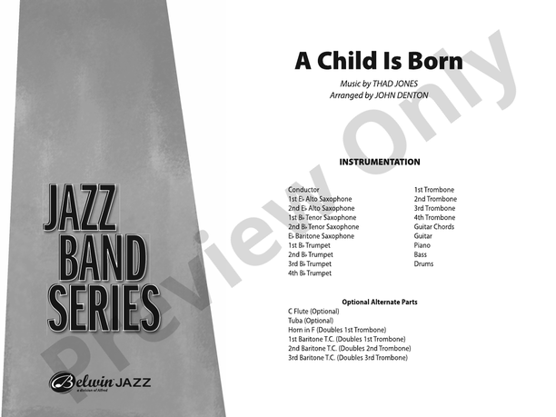 A Child Is Born - Jazz Ensemble Conductor Score & Parts(Digital Download)