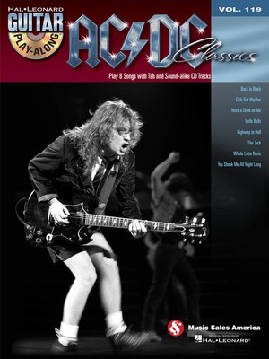 AC/DC Classics - Guitar Play-Along Volume 119 - Guitar Hal Leonard Guitar TAB with Lyrics & Chords /CD