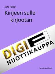 Kirijeen sulle kirjootan - Piano Solo (Digital Download)
