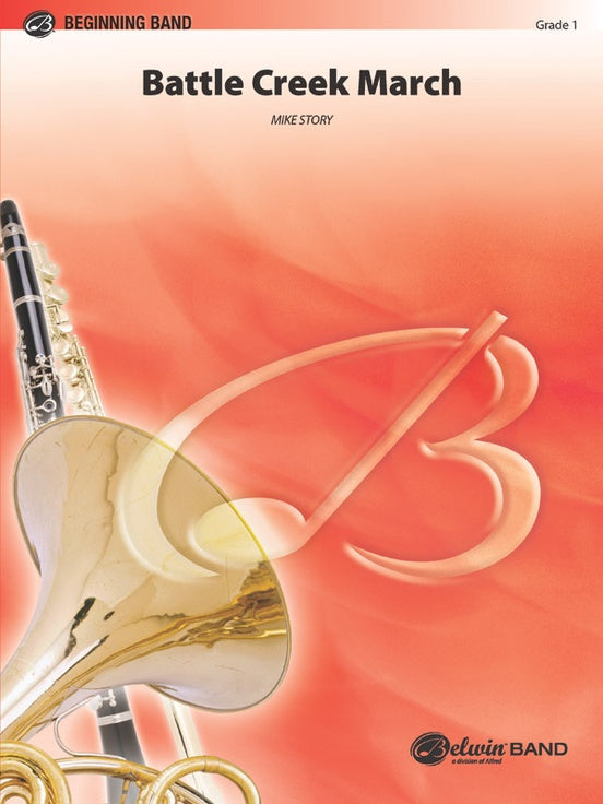 Battle Creek March (Michael Story) - Concert Band Conductor Score & Parts (Digital Download)