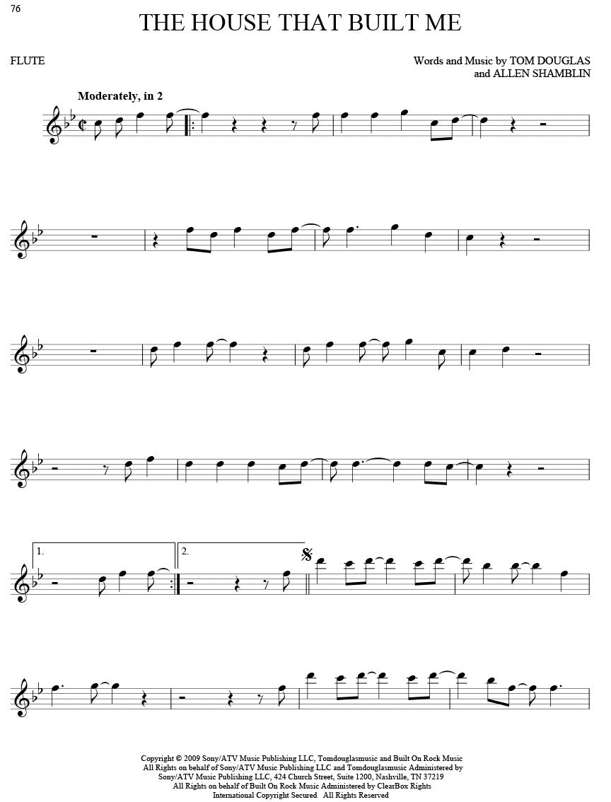 101 Hit Songs - Flute Solo - Hal Leonard 194561