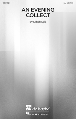 An Evening Collect - Simon Lole - SA De Haske Publications Octavo