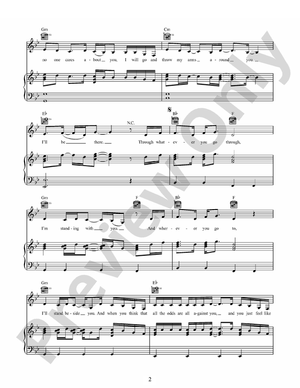 I'm Standing with You (from Breakthrough) - PVG (Digital Download)