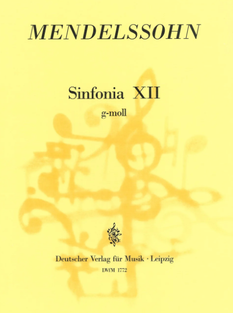 SYMPHONY NO 12 G MINOR - STRING ORCHESTRA - CELLO/DOUBLE BASS PART - MENDELSSOHN - DVFM