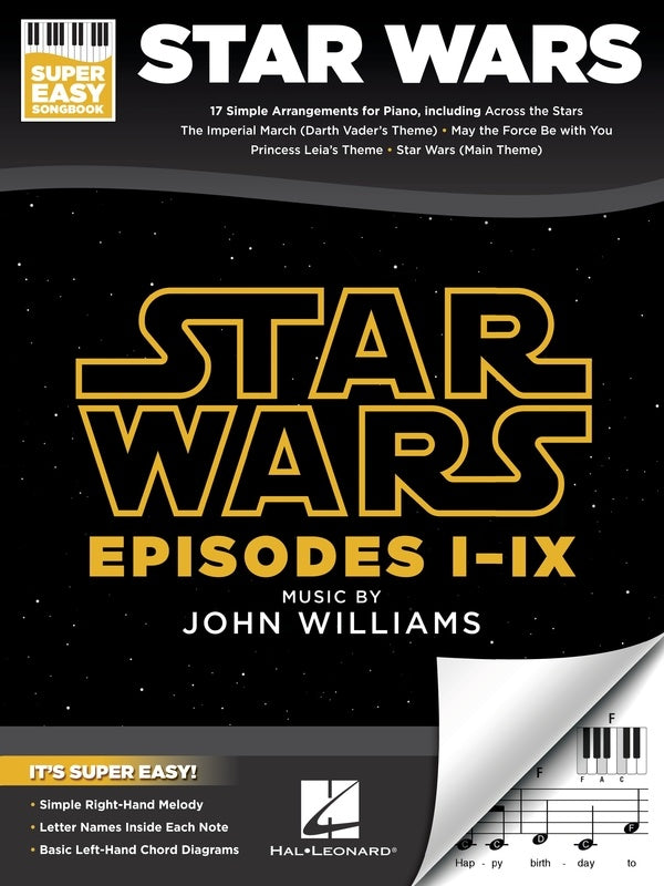Star Wars Super Easy Songbook Hal Leonard 345560