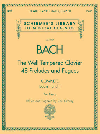 Bach - Well Tempered Clavier Complete - Piano Solo Schirmer 50485898