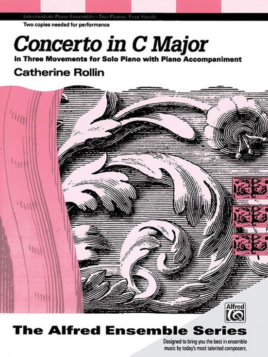 Concerto in C Major: In Three Movements for Solo Piano with Piano Accompaniment - 2 Pianos, 4 Hands (Digital Download)