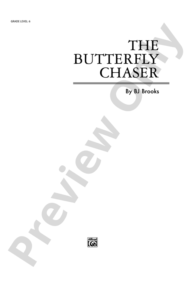 The Butterfly Chaser - Concert Band Conductor Score & Parts (Digital Download)