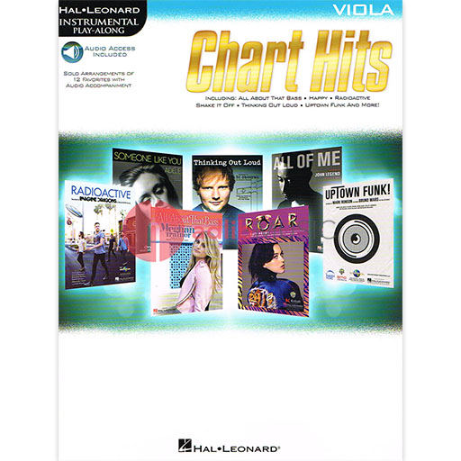 Chart Hits - Viola/Audio Access Online Hal Leonard 146215