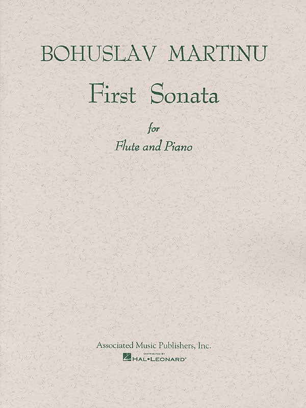 Martinu - First Sonata - Flute/Piano Accompaniment Schirmer 50236470