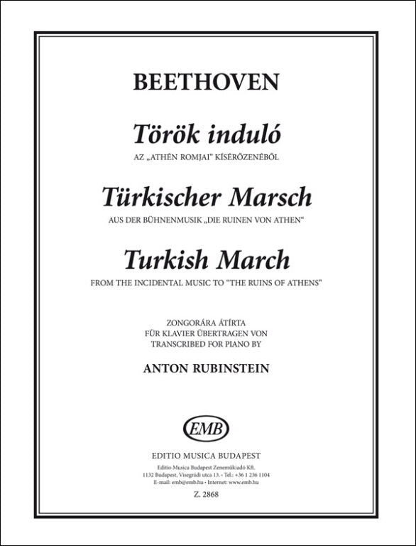 Beethoven - Turkish March - Piano Solo arranged by Rubinstein EMB Z2868