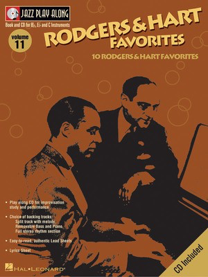 Rodgers & Hart Favorites - Jazz Play-Along Volume 11 - Lorenz Hart|Richard Rodgers - Bb Instrument|Bass Clef Instrument|C Instrument|Eb Instrument Hal Leonard Lead Sheet /CD