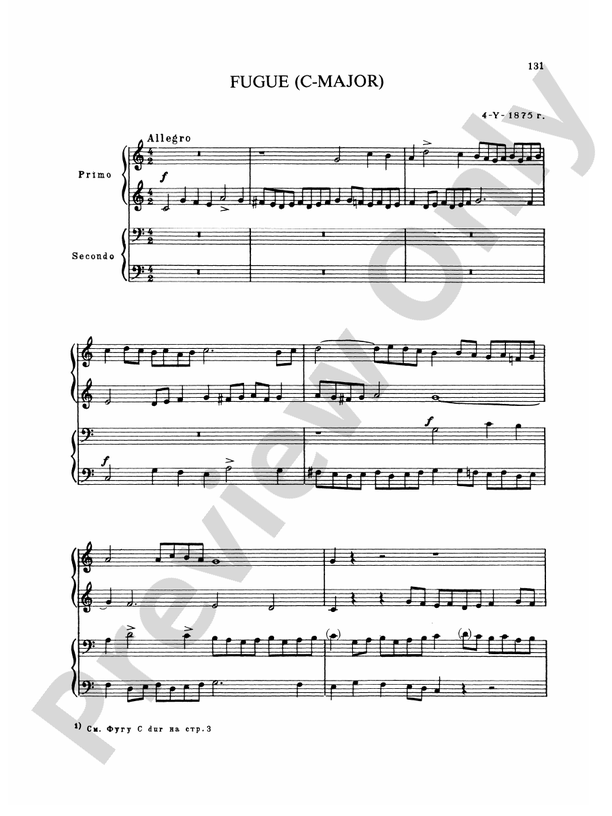 Rimsky-Korsakov - Piano Duets, Volume III - 1 Piano, 4 Hands (Digital Download)