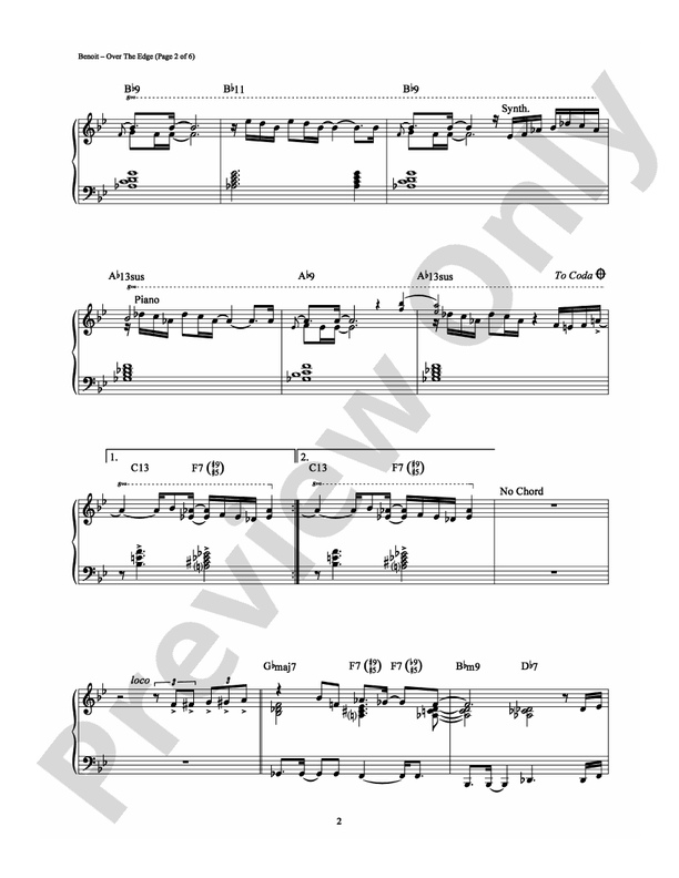 Over the Edge - Piano (Digital Download)