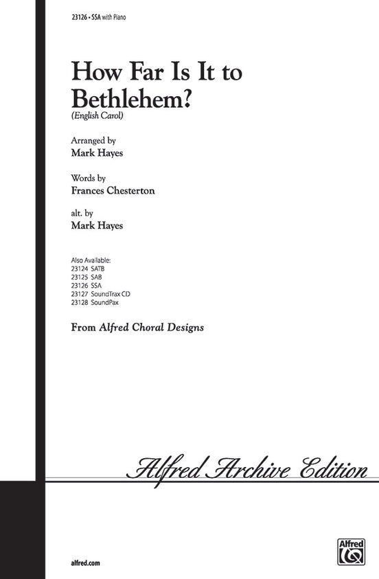 How Far Is It to Bethlehem? – SSA (Digital Download)