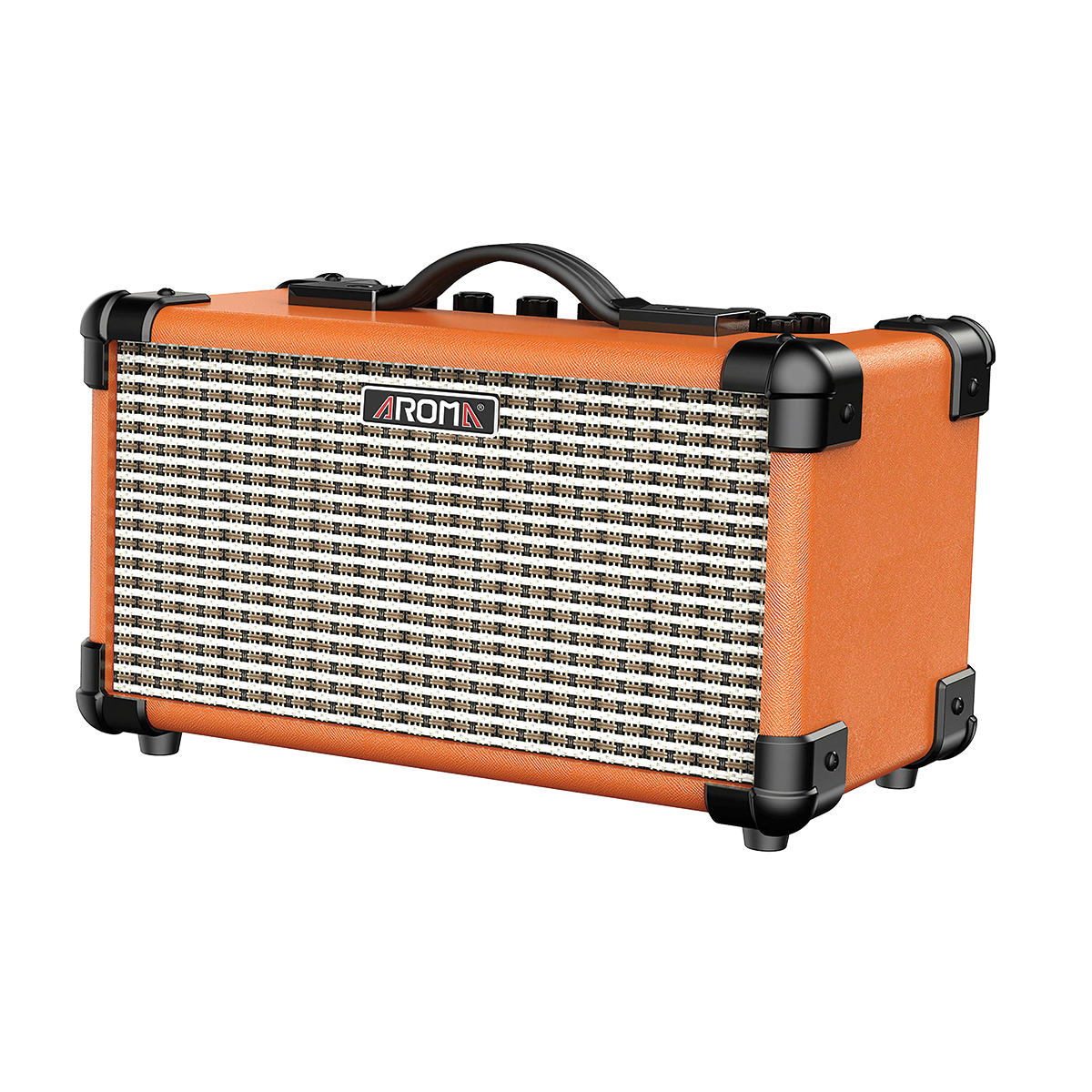 Aroma TM15OR 15W Orange Electric Guitar Rechargeable Amplifier