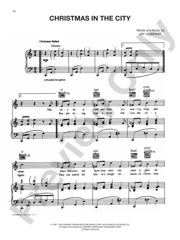 Christmas in the City - PVG - Jay Leonhart (Digital Download)