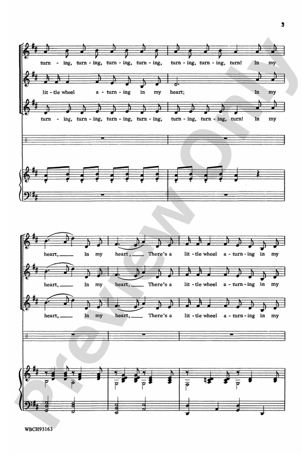 Little Wheel – SSA Choral Octavo (Digital Download)