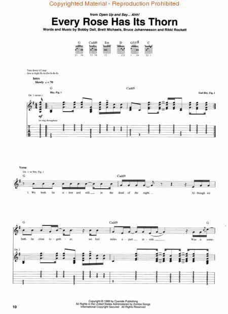 Best of Poison - Guitar/Vocal with Tab - Hal Leonard