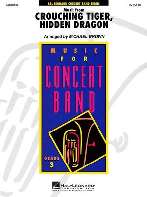 Music from Crouching Tiger, Hidden Dragon - Tan Dun - Michael Brown Hal Leonard Score/Parts