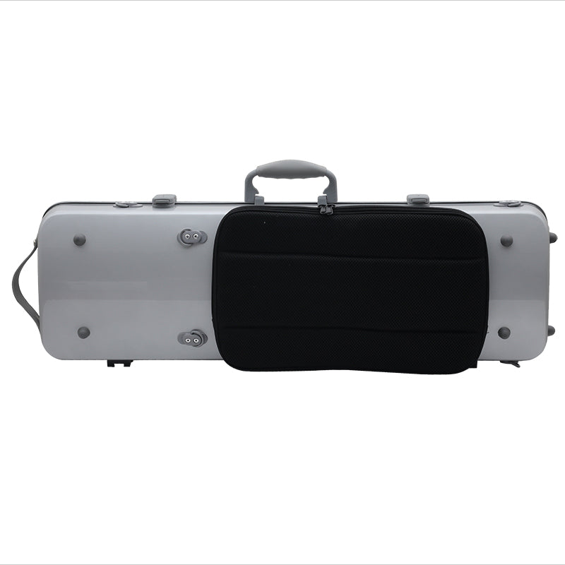 JML Carbon Fibre 1.8 Oblong Violin Case Silver 4/4