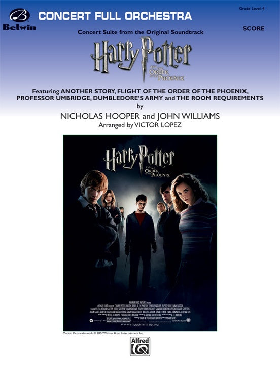Harry Potter and the Order of the Phoenix, Concert Suite from – Full Orchestra Conductor Score & Parts (Digital Download)