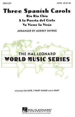 Three Spanish Carols - 3-Part Mixed Audrey Snyder Hal Leonard Choral Score Octavo