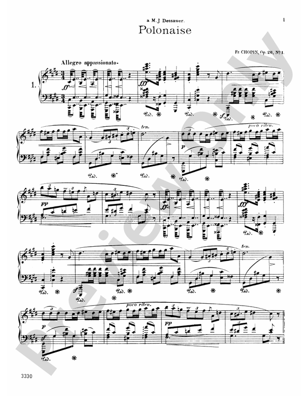 Chopin - Polonaises (Ed. Franz Liszt) - Piano Solo (Digital Download)