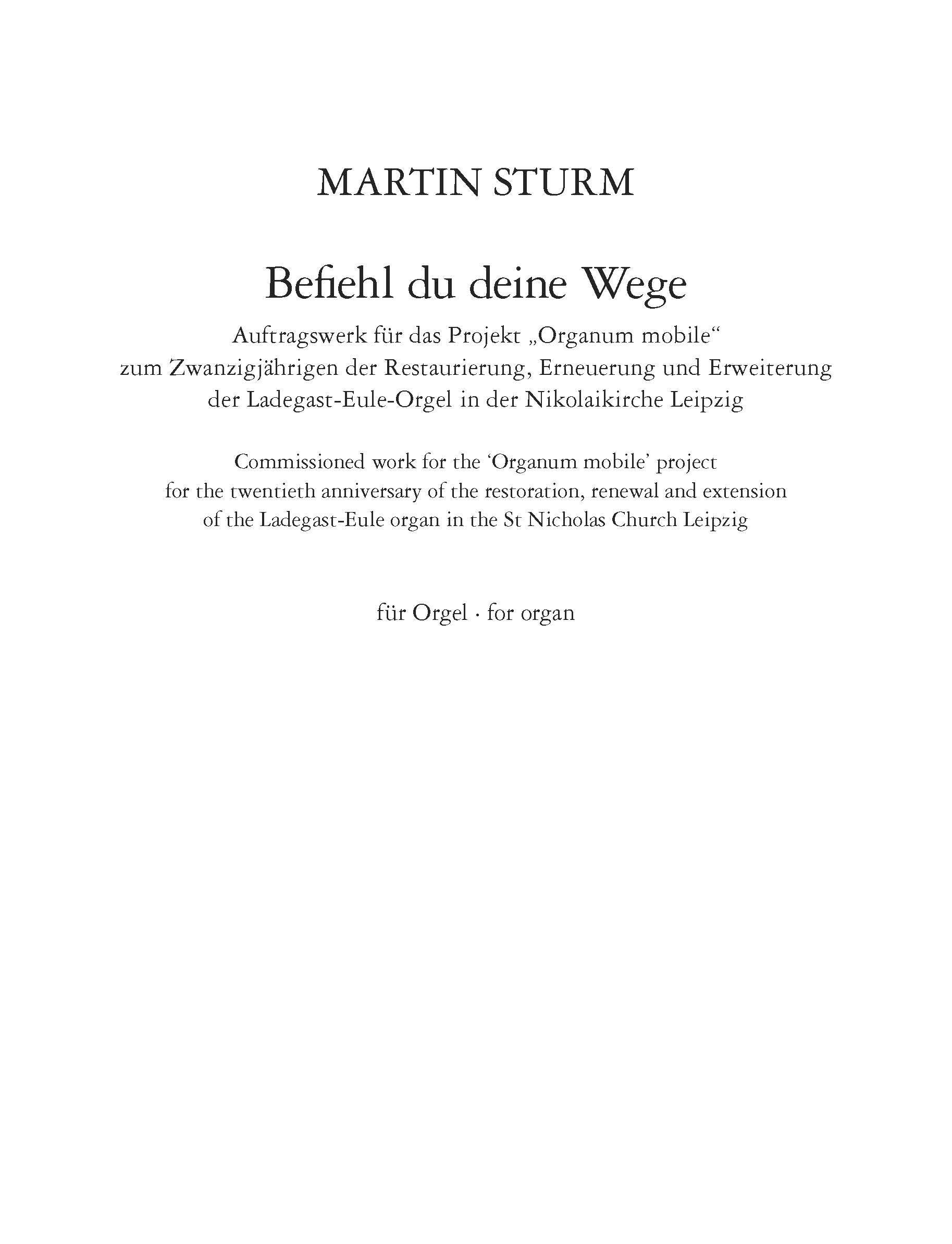 Befiehl du deine Wege - Organ (Digital Download)
