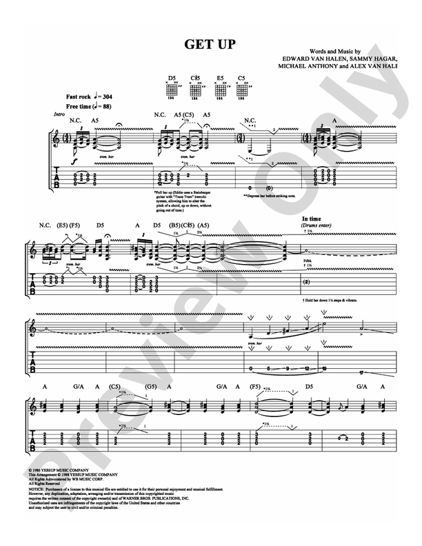 Get Up - Guitar TAB (Digital Download)