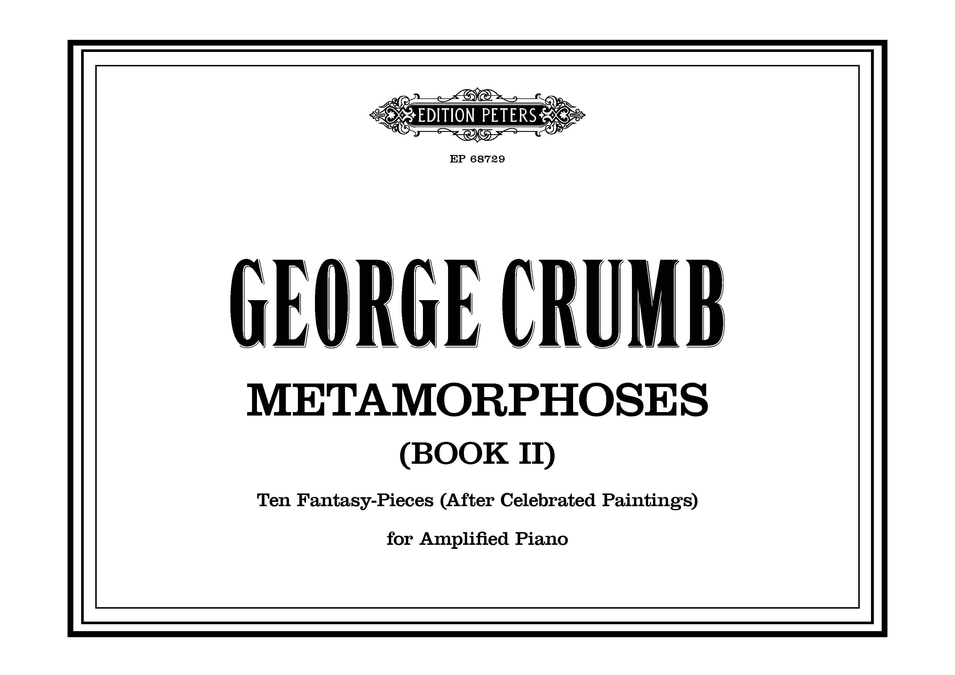 Metamorphoses (Book II) - Piano Solo (Digital Download)
