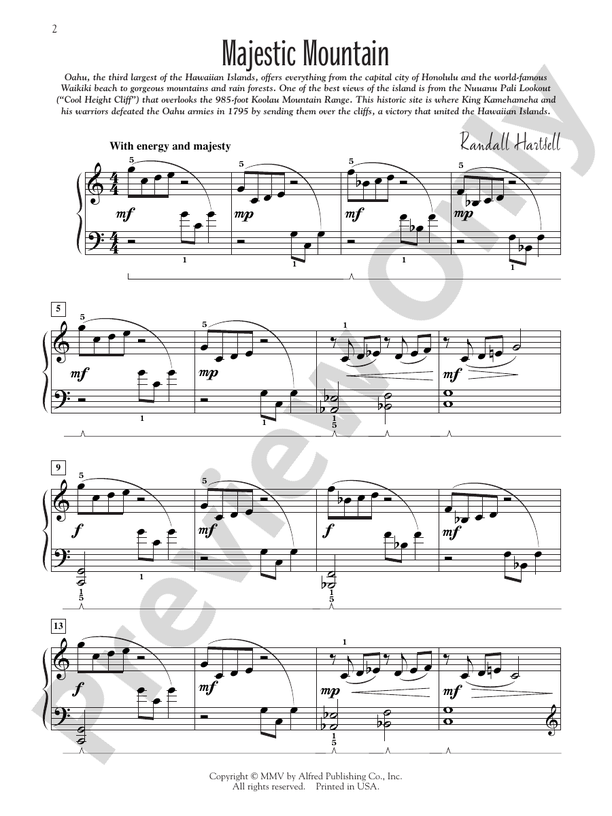 Hawaiian Getaway - Piano Suite - Piano (Digital Download)