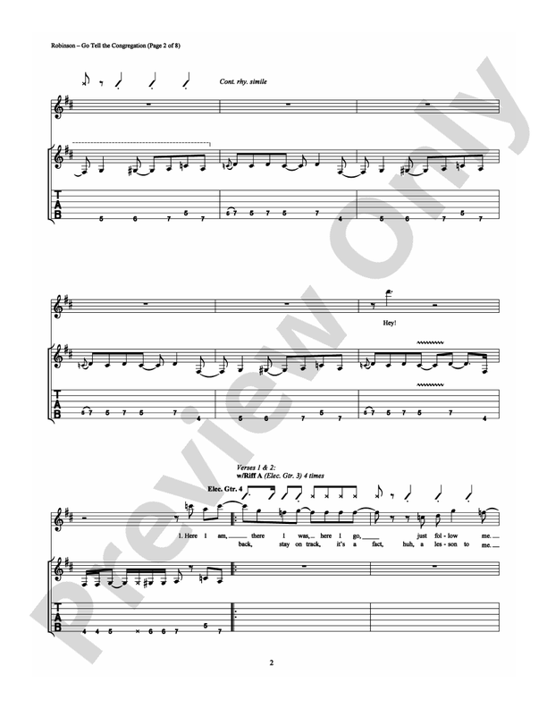 Go Tell the Congregation - Guitar TAB (Digital Download)