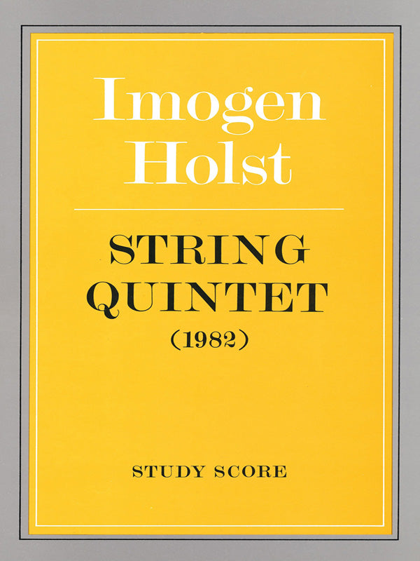 String Quintet (1982) Study Score