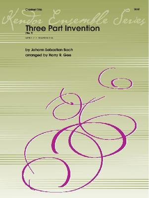Three Part Invention (No. 7) - 2 Bb Clarinets and Bass Clarinet - Bach / Gee - Bb Clarinet|Bass Clarinet Kendor Music Clarinet Trio