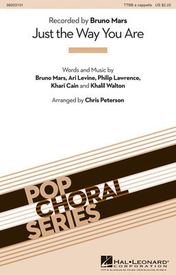 Just the Way You Are - TTBB Chris Peterson Hal Leonard Choral Score Octavo