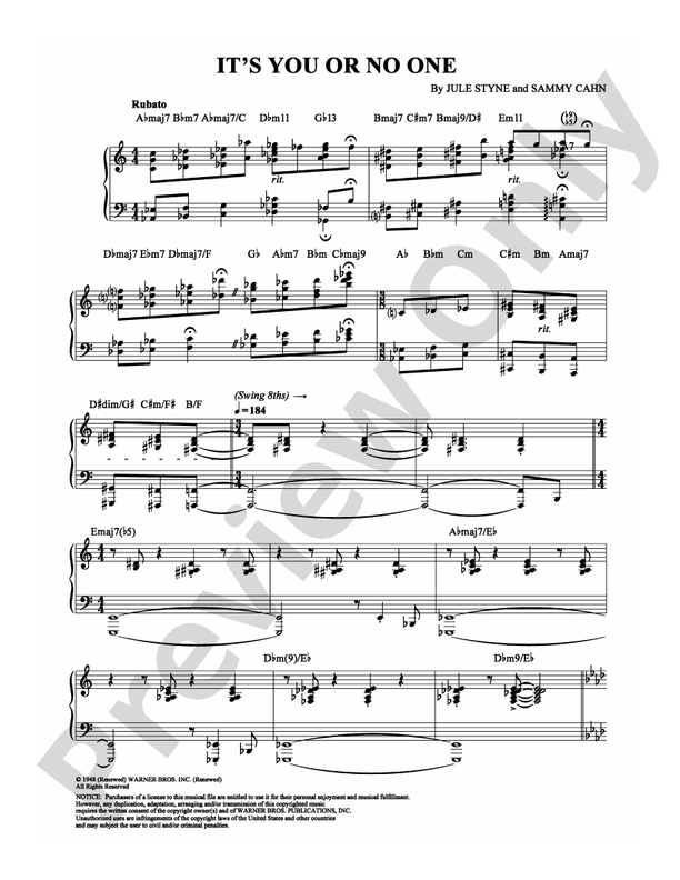 It's You or No One - DSM-PS-0002063 - Piano (Digital Download)