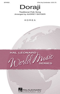 Doraji - Traditional Korean - 3-Part Any Combination Audrey Snyder Hal Leonard Octavo