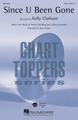 Since U Been Gone - Lukasz Gottwald|Martin Sandberg - Ryan James Hal Leonard ShowTrax CD CD