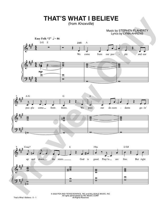 That's What I Believe from Knoxville - PVG (Digital Download)