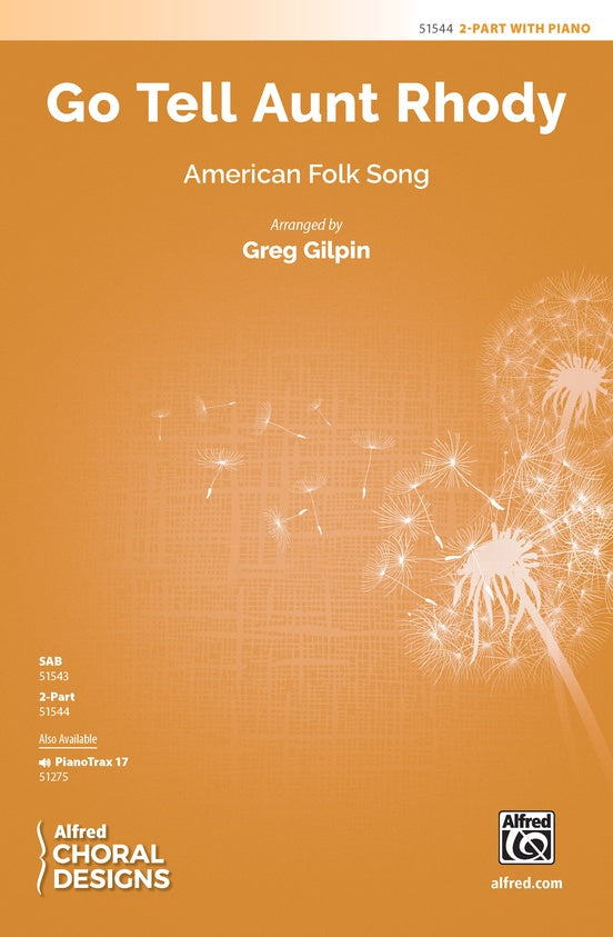 Go Tell Aunt Rhody - 2 Part Treble Choral Octavo (Digital Download)