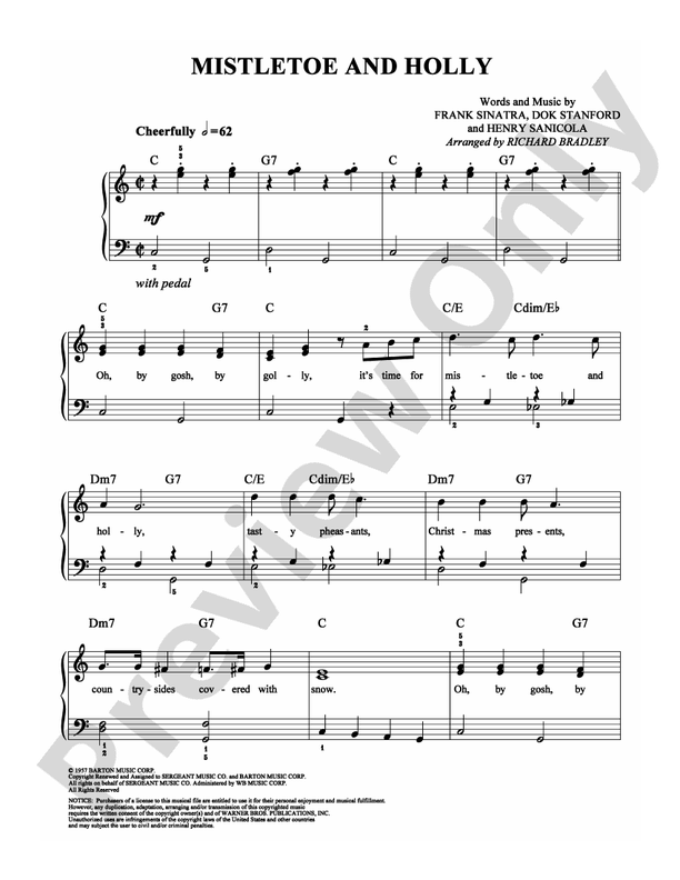 Mistletoe and Holly - DSM-PS-0009037 - Easy Piano (Digital Download)