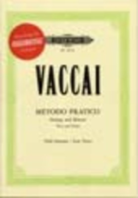 Practical Method - Nicola Vaccai - Classical Vocal Low Voice Edition Peters /CD Q2073C
