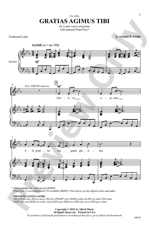 Gratias Agimus Tibi – 2-Part Choral Octavo (Digital Download)